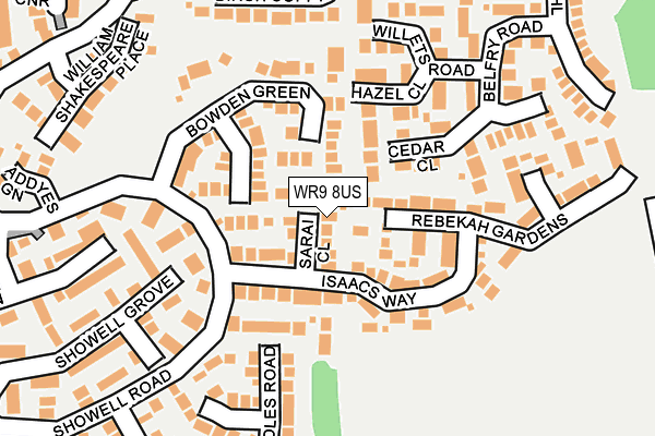 WR9 8US map - OS OpenMap – Local (Ordnance Survey)
