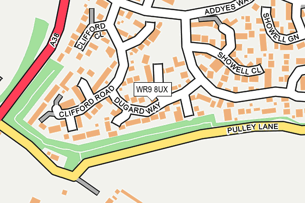 WR9 8UX map - OS OpenMap – Local (Ordnance Survey)