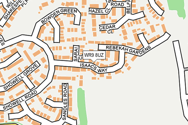 WR9 8UZ map - OS OpenMap – Local (Ordnance Survey)