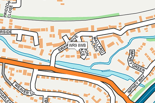WR9 8WB map - OS OpenMap – Local (Ordnance Survey)