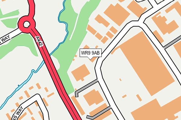 WR9 9AB map - OS OpenMap – Local (Ordnance Survey)