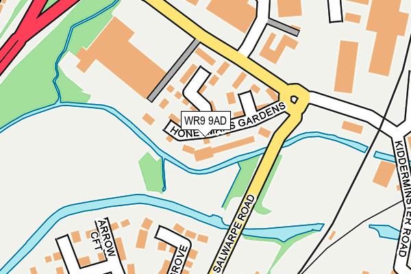 WR9 9AD map - OS OpenMap – Local (Ordnance Survey)