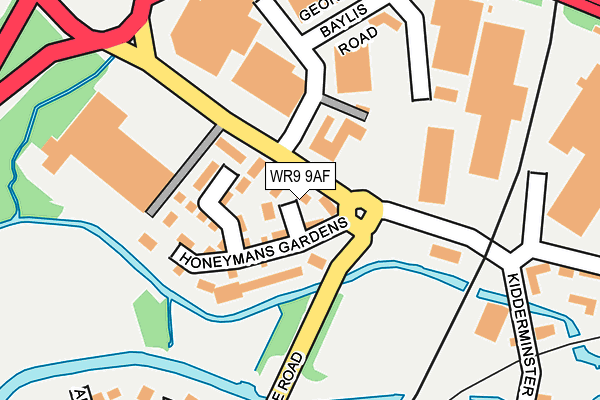 WR9 9AF map - OS OpenMap – Local (Ordnance Survey)
