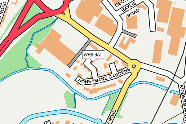 WR9 9AT map - OS OpenMap – Local (Ordnance Survey)