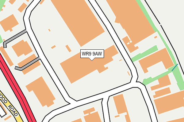 WR9 9AW map - OS OpenMap – Local (Ordnance Survey)