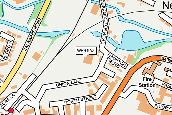WR9 9AZ map - OS OpenMap – Local (Ordnance Survey)