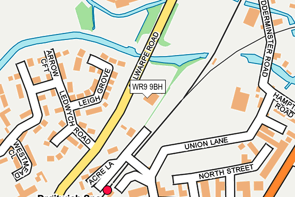 WR9 9BH map - OS OpenMap – Local (Ordnance Survey)
