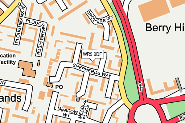 WR9 9DF map - OS OpenMap – Local (Ordnance Survey)