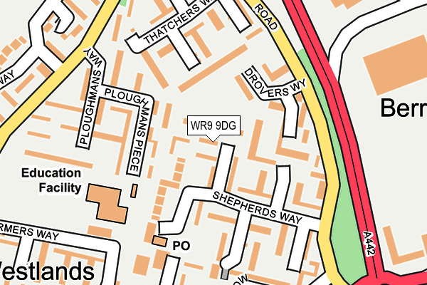 WR9 9DG map - OS OpenMap – Local (Ordnance Survey)