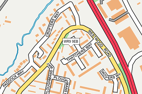 WR9 9EB map - OS OpenMap – Local (Ordnance Survey)