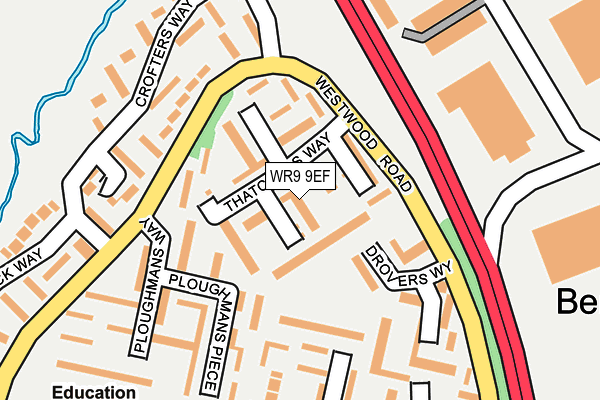 WR9 9EF map - OS OpenMap – Local (Ordnance Survey)
