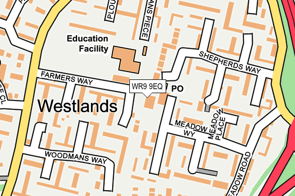 WR9 9EQ map - OS OpenMap – Local (Ordnance Survey)