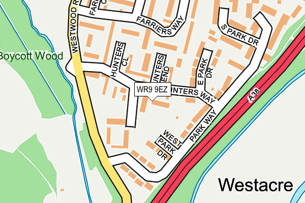 WR9 9EZ map - OS OpenMap – Local (Ordnance Survey)