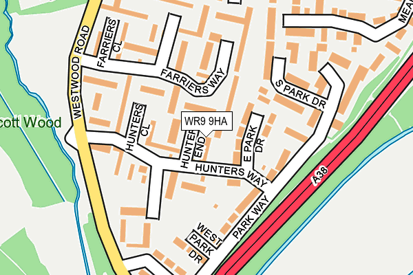 WR9 9HA map - OS OpenMap – Local (Ordnance Survey)