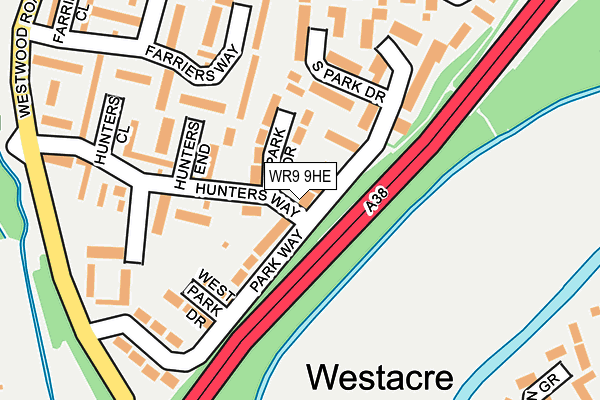 WR9 9HE map - OS OpenMap – Local (Ordnance Survey)