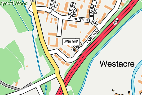 WR9 9HF map - OS OpenMap – Local (Ordnance Survey)