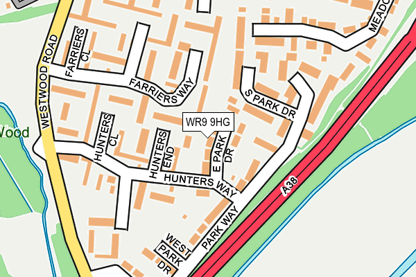 WR9 9HG map - OS OpenMap – Local (Ordnance Survey)