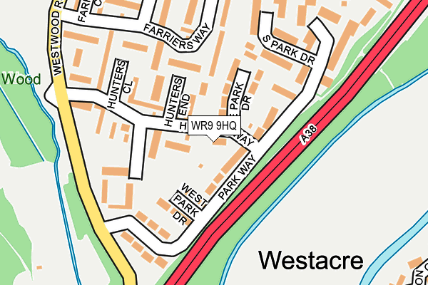 WR9 9HQ map - OS OpenMap – Local (Ordnance Survey)