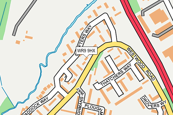 WR9 9HX map - OS OpenMap – Local (Ordnance Survey)