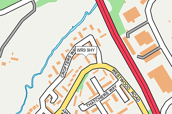 WR9 9HY map - OS OpenMap – Local (Ordnance Survey)