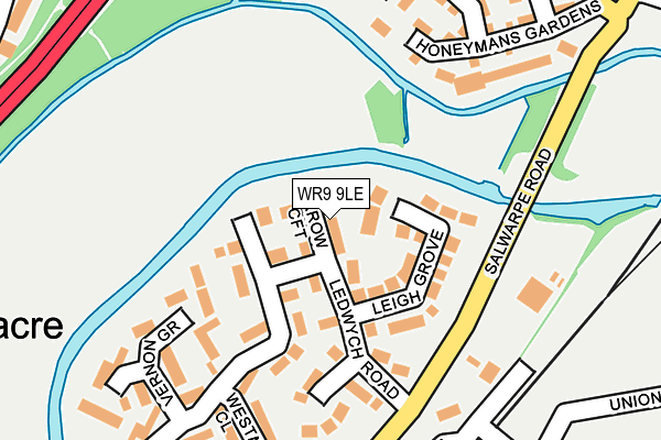 WR9 9LE map - OS OpenMap – Local (Ordnance Survey)
