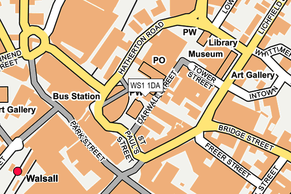 WS1 1DA map - OS OpenMap – Local (Ordnance Survey)