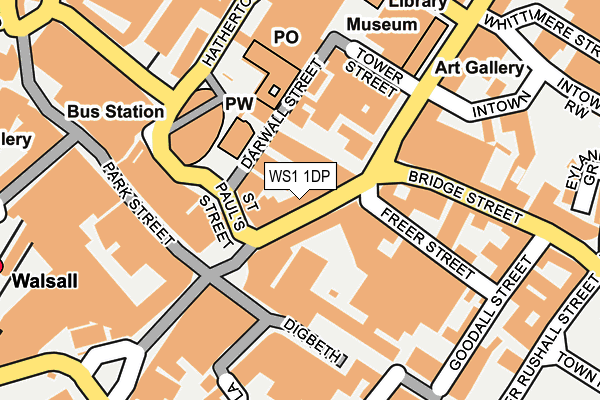 WS1 1DP map - OS OpenMap – Local (Ordnance Survey)