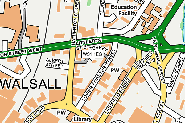 WS1 1EG map - OS OpenMap – Local (Ordnance Survey)