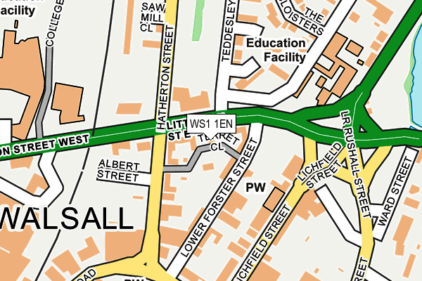WS1 1EN map - OS OpenMap – Local (Ordnance Survey)