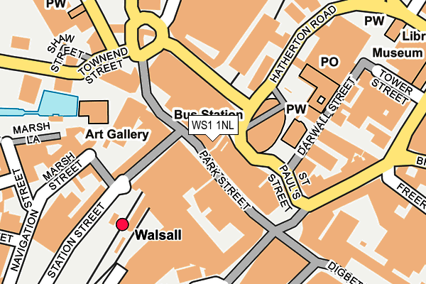 WS1 1NL map - OS OpenMap – Local (Ordnance Survey)