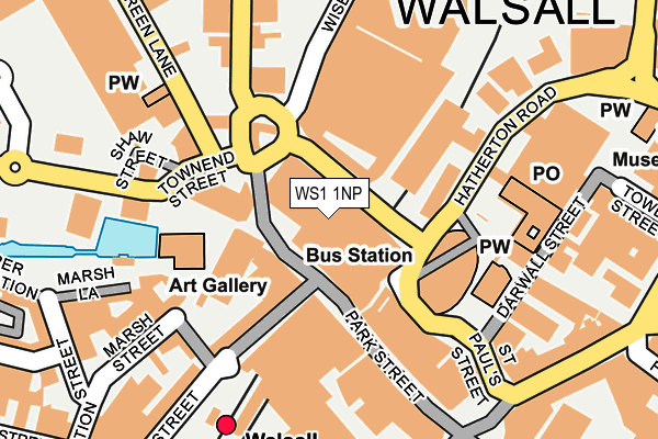 WS1 1NP map - OS OpenMap – Local (Ordnance Survey)