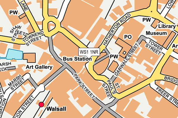 WS1 1NR map - OS OpenMap – Local (Ordnance Survey)