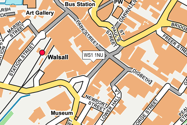 WS1 1NU map - OS OpenMap – Local (Ordnance Survey)