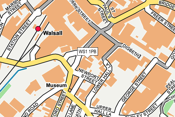 WS1 1PB map - OS OpenMap – Local (Ordnance Survey)