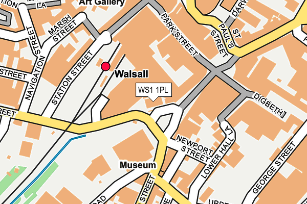 WS1 1PL map - OS OpenMap – Local (Ordnance Survey)