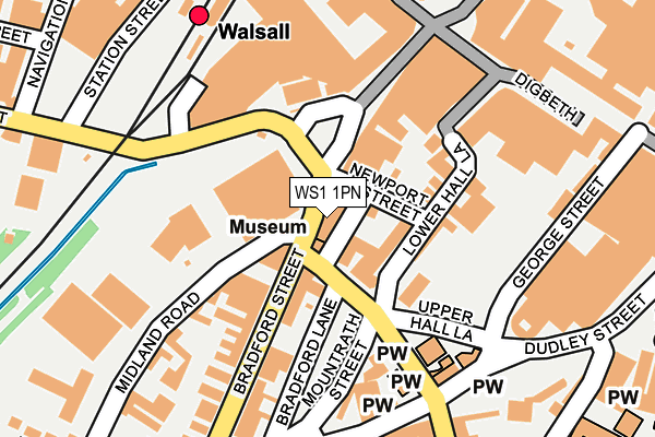 WS1 1PN map - OS OpenMap – Local (Ordnance Survey)