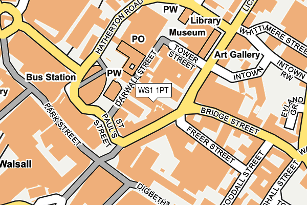 WS1 1PT map - OS OpenMap – Local (Ordnance Survey)