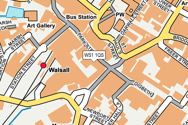 WS1 1QS map - OS OpenMap – Local (Ordnance Survey)