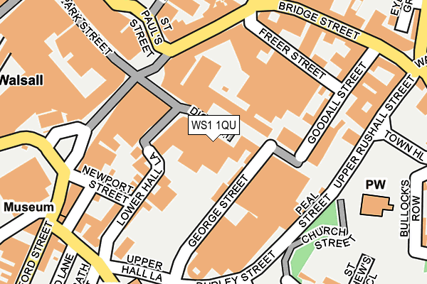WS1 1QU map - OS OpenMap – Local (Ordnance Survey)