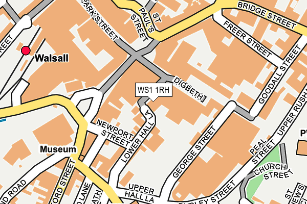 WS1 1RH map - OS OpenMap – Local (Ordnance Survey)