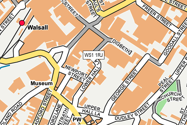 WS1 1RJ map - OS OpenMap – Local (Ordnance Survey)