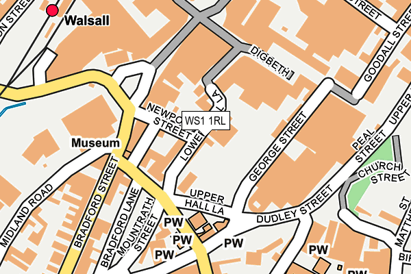 WS1 1RL map - OS OpenMap – Local (Ordnance Survey)