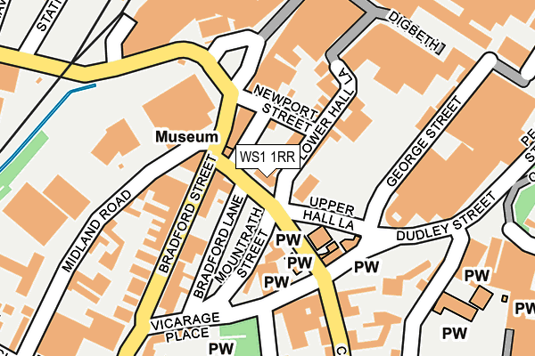 WS1 1RR map - OS OpenMap – Local (Ordnance Survey)