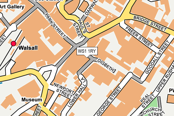 WS1 1RY map - OS OpenMap – Local (Ordnance Survey)