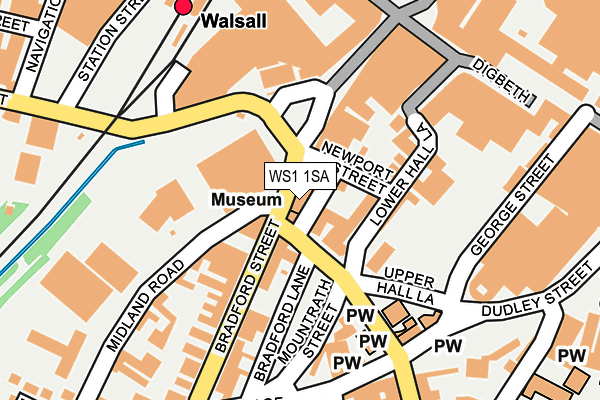 WS1 1SA map - OS OpenMap – Local (Ordnance Survey)