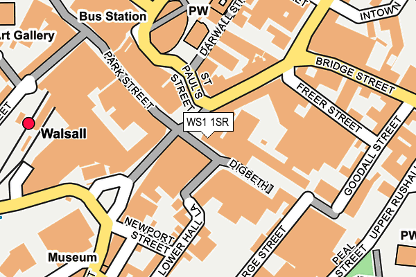 WS1 1SR map - OS OpenMap – Local (Ordnance Survey)