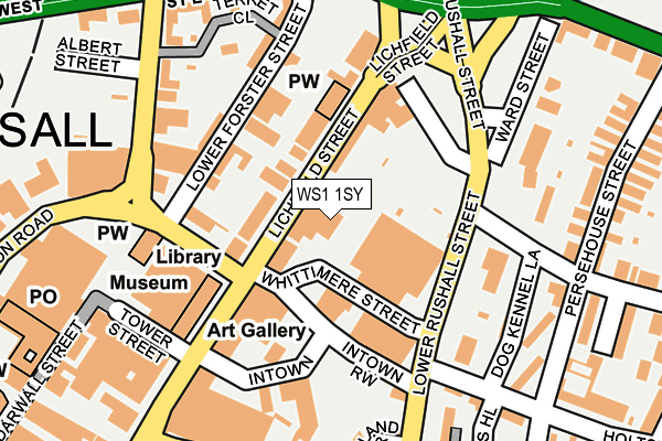 WS1 1SY map - OS OpenMap – Local (Ordnance Survey)