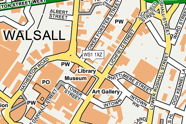 WS1 1XZ map - OS OpenMap – Local (Ordnance Survey)