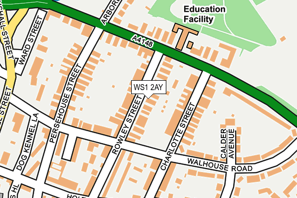 WS1 2AY map - OS OpenMap – Local (Ordnance Survey)