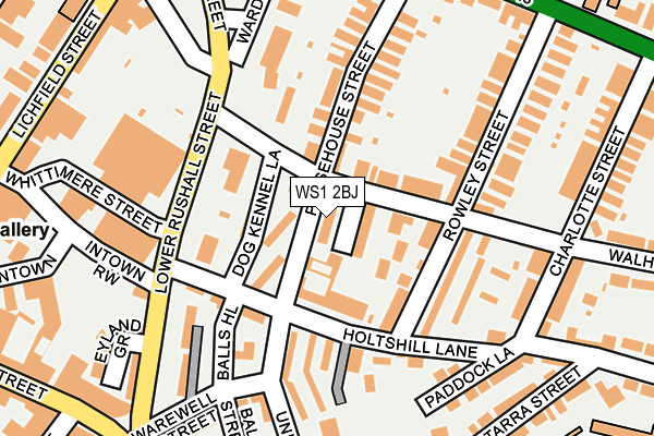 WS1 2BJ map - OS OpenMap – Local (Ordnance Survey)